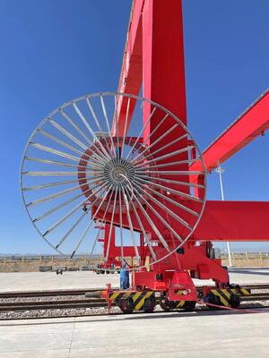 उच्च क्षमता वाला 600 मीटर क्रेन केबल रील जो क्रेन और होइस्ट अनुप्रयोगों में केबल की लंबी लंबाई के प्रबंधन के लिए उपयुक्त है