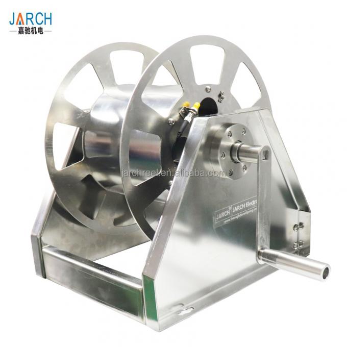 ट्विन होसेस वापस लेने योग्य नली रील 49 सेमी स्टील उच्च दबाव एफसीसी 8